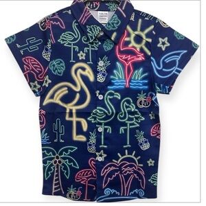 EUC Boys Neon Print Short Sleeve Shirt